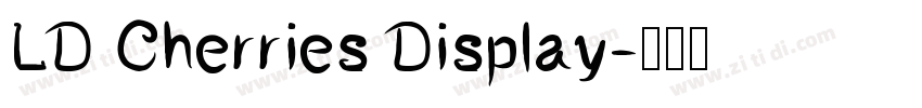 LD Cherries Display字体转换